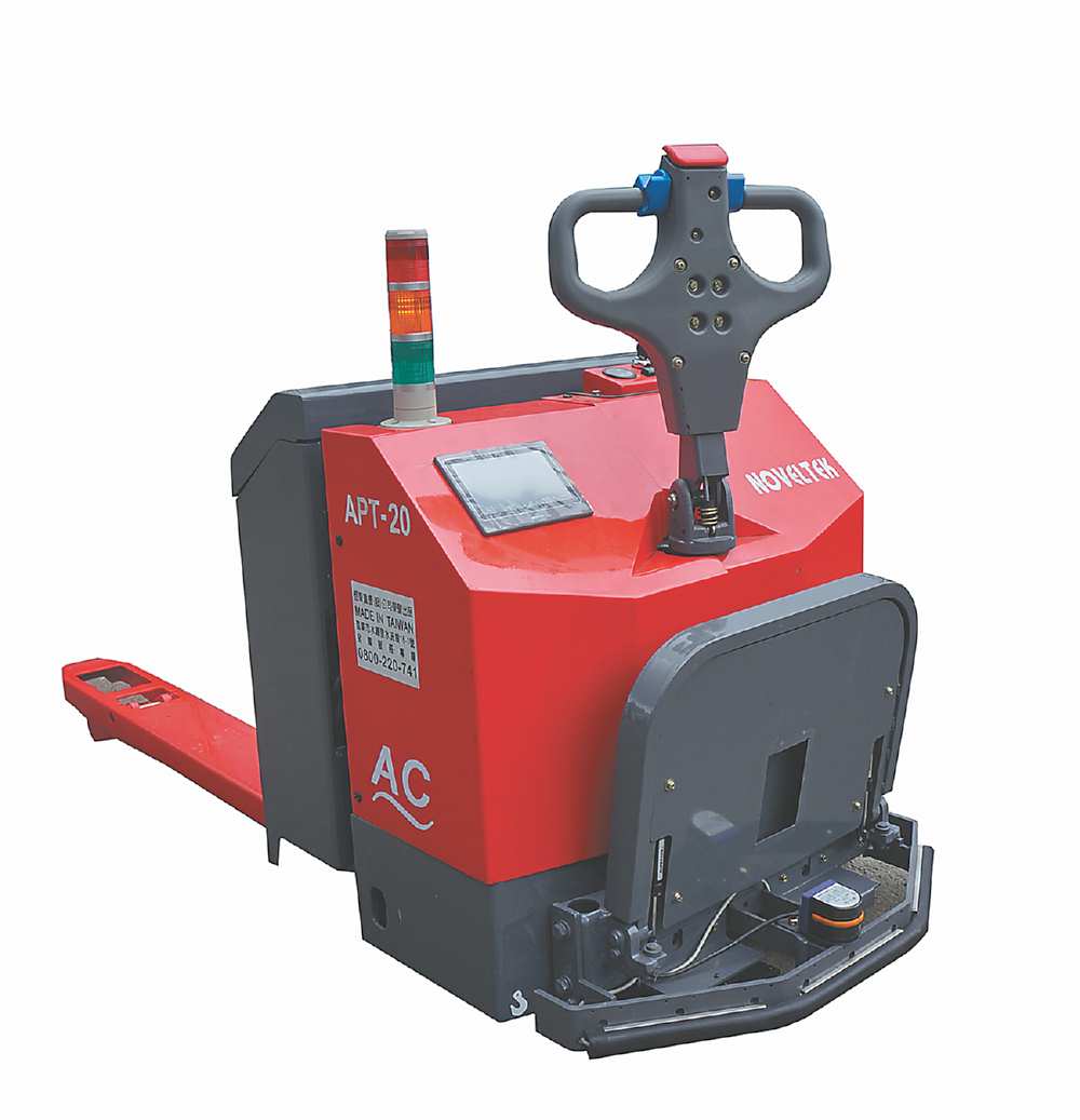 ●APT20-AGV自動導引電動拖板車獲台灣精品獎。圖/恆智重機提供 image